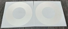 2 x Satin White Pioneer CDJ Jog Wheel Skins / Covers CDJ 2000 1000 900 850 800