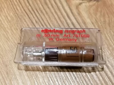 Original Rotring Isograph Zeichenkegel 0,50 mm Art. 751050 in OVP - W Germany