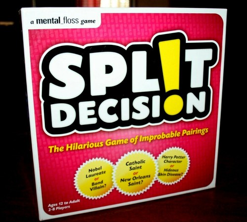Split Decision - The Hilarious Game of Improbable Pairings! A Mental ...