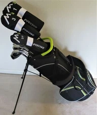 Mens M3 Complete Golf Set RH Clubs Driver Wood Hybrid Irons Putter Stand Bag