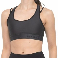 NWT Women's Under Armour Gray Crossback Strappy Racerback Mid Impact Sports Bra
