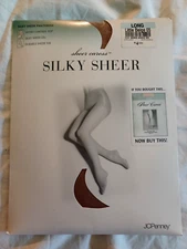 Caress Silky Sheer Control Top Long Pantyhose Little Beige~