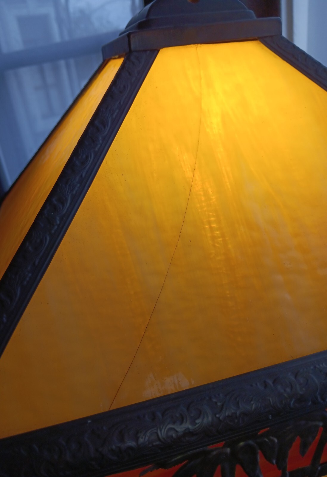 Antique Arts & Crafts, Mission, Camel Stained Glass Table Lamp eBay