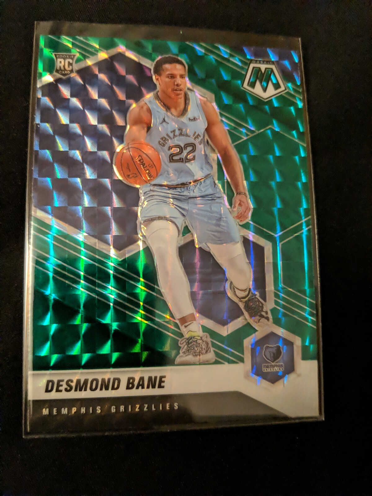 2020-21 Mosaic Desmond Bane Reactive Green Rookie RC #211 Memphis Grizzlies