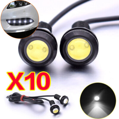 10X White LED Daytime Running DRL Backup Light Car Auto Truck Lamp Durable Super