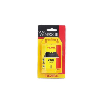 Tajima VRB2-50B V-REX II, premium tempered steel utility knife blades, 50-blade