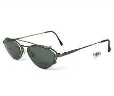 Cerruti 1881 Sunglasses C1851 D GM Antique Gunmetal Frames with Green Clip Ons