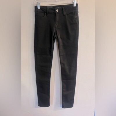 MAVI JEANS Women s Black Adriana Mid Rise Super Skinny Jeans Size 25 NEW