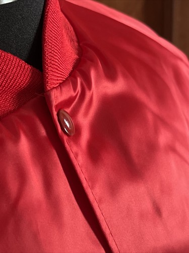 Vtg National Association Letter Carriers Red Nylon Jacket XL Buckeye Ohio Postal - Picture 3 of 7
