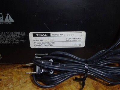 TEAC V-1010 Cassette Deck 3-Head Tested remote control included | eBay