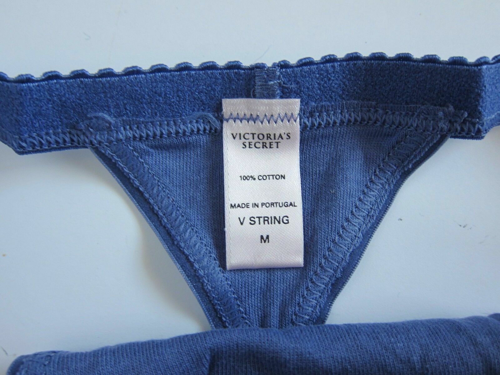 VINTAGE Victoria's Secret NEW 100 Cotton Signature VString Thong