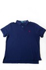Polo Ralph Lauren Navy Men's Collared Polo Shirt Size L