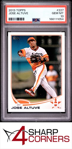 2013 TOPPS #227 JOSE ALTUVE ASTROS PSA 10