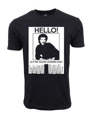 Lionel Richie's Hello Is It Me you Looking For Graphic T shirt