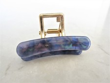 Small abalone sea shell effect metal hair claw clamp clip for fine thin hair