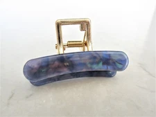 Small abalone sea shell effect metal hair claw clamp clip for fine thin hair