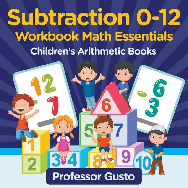 Gusto | Subtraction 0-12 Workbook Math Essentials Children's Arithmetic Books-image