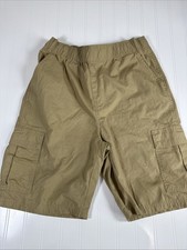 The Childrens Place Boys Size 18 Husky Khaki Cargo Shorts Adjustable Waist