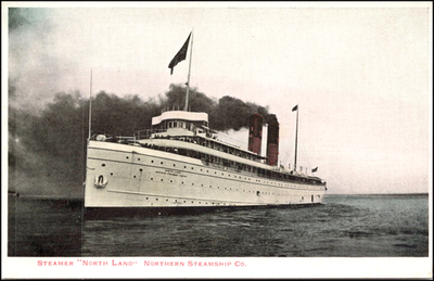 #ad Steamer quot;North Landquot; Northern Steamship Co.1905 Postcard Y225 $5.49