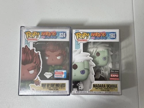 Funko Pop! #824 Might Guy Diamond *LE 4000* Naruto NYCC Exclusive w/ Madara 1583