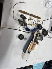 YS 45 FS 2 Stroke Glow RC Radio Control Airplane Engine Motor & Parts Crashed