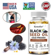 Black Seed Oil 1000mg Enhance Immune System Function Lose Weight 120 Capsules