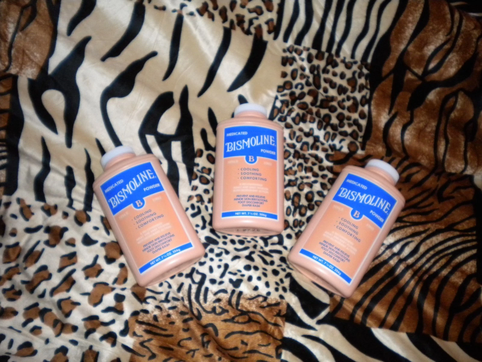 3 Bismoline Medicated Powder Talc Talcum 7.25oz each Original Scent NEW !!!
Opens in a new window or