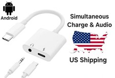USB-C to 3.5mm Aux and Charger Adapter