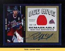 2006-07 Bee Hive Matted Materials Remarkable 2/15 Rick Nash #MM-RN Auto READ 1p0