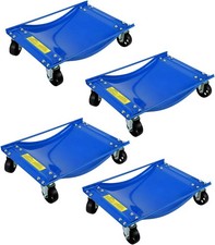 Car Wheel Dolly Set Of 24 Heavy Duty Steel Vehicle Tire Skates 2500 Lbs Each