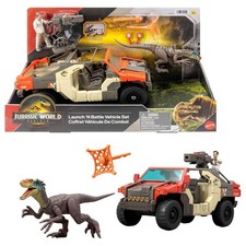 Mattel JGB59 - Jurassic World - Die Wiedergeburt -Launch´n Battle Spielset