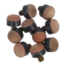 10pcs Screw On Replacement Pool Cue Tips 11mm Billiard Snooker Tips Pool Stick