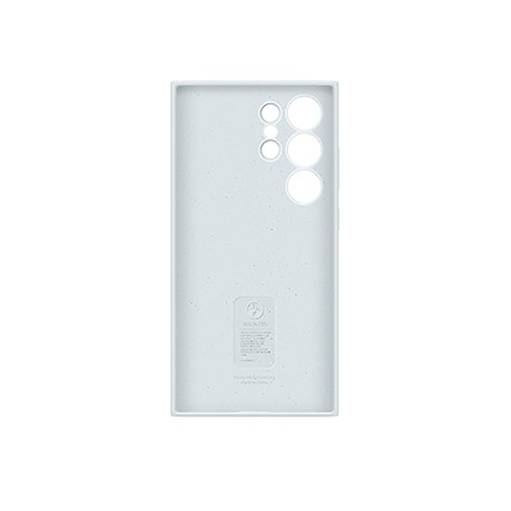 Coque Galaxy S24 Ultra en silicone gris clair pour le bureau