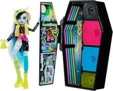 Monster High Skulltimate Secrets Neon Frights Frankie Stein 12" Doll Set - NEW