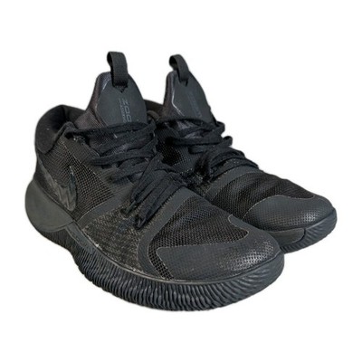 Nike Mens Size 7 Low Zoom Assersion 917505-002 Black Basketball Shoes Sneakers 