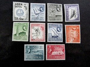 nystamps British Aden Stamp # 66-75 Mint OG H/NH L10y1402