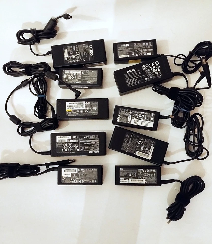 Notebook - Laptop Netzteil Konvolut 20 Stück - Dell, ASUS, HP, Acer, Toshiba +++