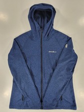 Eddie Bauer Hoodie Womens Large Blue Full Zip...