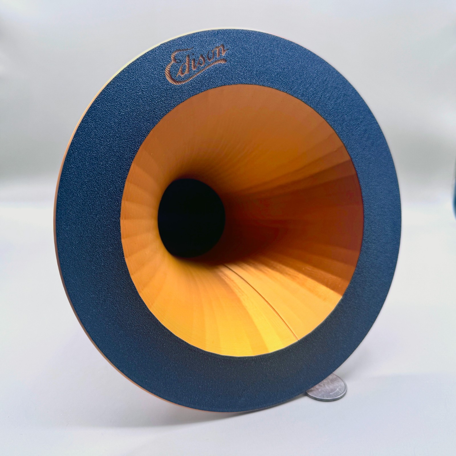 Reproduction 3D-Print Edison Standard Phonograph Cylinder Horn Bell Witch's Hat