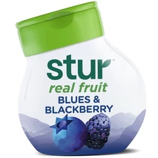 Stur Real Fruit Liquid Water Enhancer, 1.62fl oz Blue & Blackberry | Real Fruit