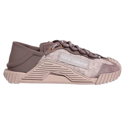 Chaussures DOLCE & GABBANA rose dentelle NS1 baskets basses sport EU36.5 /... - Photo 1/4