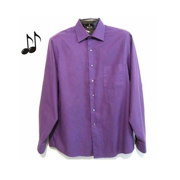 Men Olymp Shirt Lilac Cotton Other