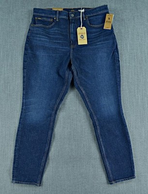 Polo Ralph Lauren Jeans Women's 32 Blue High Rise Skinny Ankle Denim Pants NWT