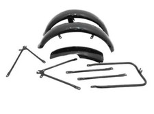 JUEGO GUARDABARROS MATCHLESS G3L AJS 16M MODELO MILITAR PINTADO NEGRO/COMPATIBLE PARA