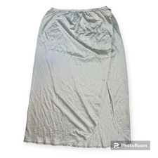 Warner's VTG Women's Large 31" Length Nylon White Midi Skirt Slip Lace READ