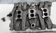 1966-67 Oldsmobile Cutlass 442 Tri-power Cast Iron Intake Manifold Missing Plug