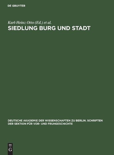 Siedlung Burg Und Stadt (Hardback)