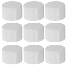 10 Pcs Pvc Pipe Cap Fitting End Caps for Metal Tubing Hose Clamp