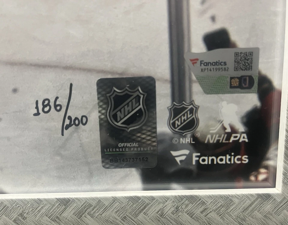 FLORIDA PANTHERS TEAM FIRMADO Y ENMARCADO STANLEY CUP CHAMPS 8 AUTO'S CERTIFICADO DE AUTENTICIDAD LE/200 Foto 4 de 4