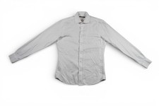 Proper Cloth Shirt Men 14.5 White Slim Fit Solid Dress Long Sleeve Spread Collar